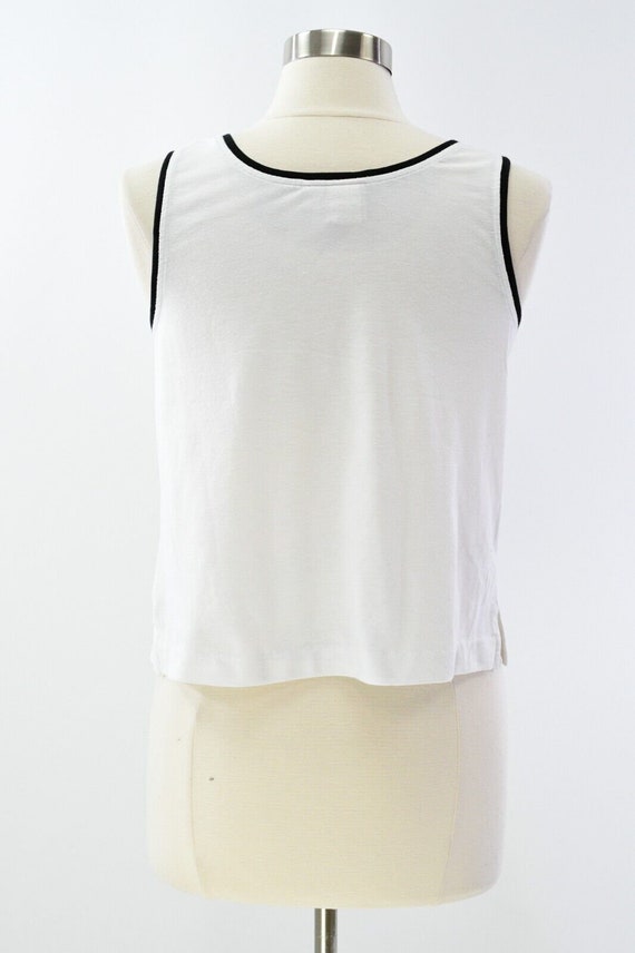 90s Vintage Womens M Graphic Print Tank Top Tail - image 5