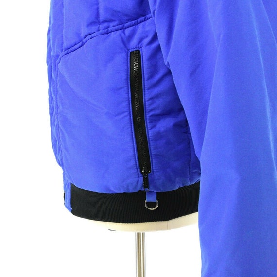 80s Vintage Mens XL Quilted Comfy Ski Jacket Coba… - image 3