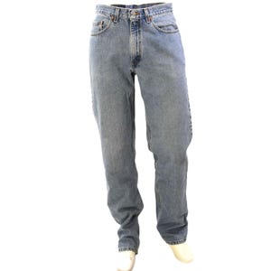 90s Vintage Levi&#39;s 560 Light Wash Cotton Tapered Jeans Mens 38 Grunge Streetwear
