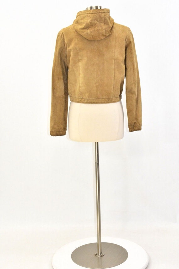 90s Vintage Tan Suede Jacket Womens M Wilsons Lea… - image 5