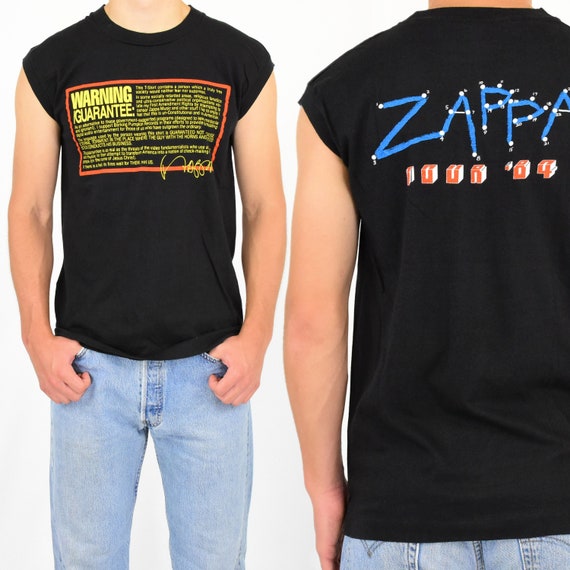 80s Vintage Frank Zappa T Shirt Muscle Tee Screen 