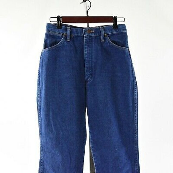 70s Vintage Women’s High Waist Wrangler Jeans Blu… - image 3