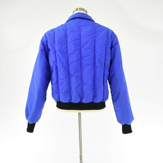 80s Vintage Mens XL Quilted Comfy Ski Jacket Coba… - image 4