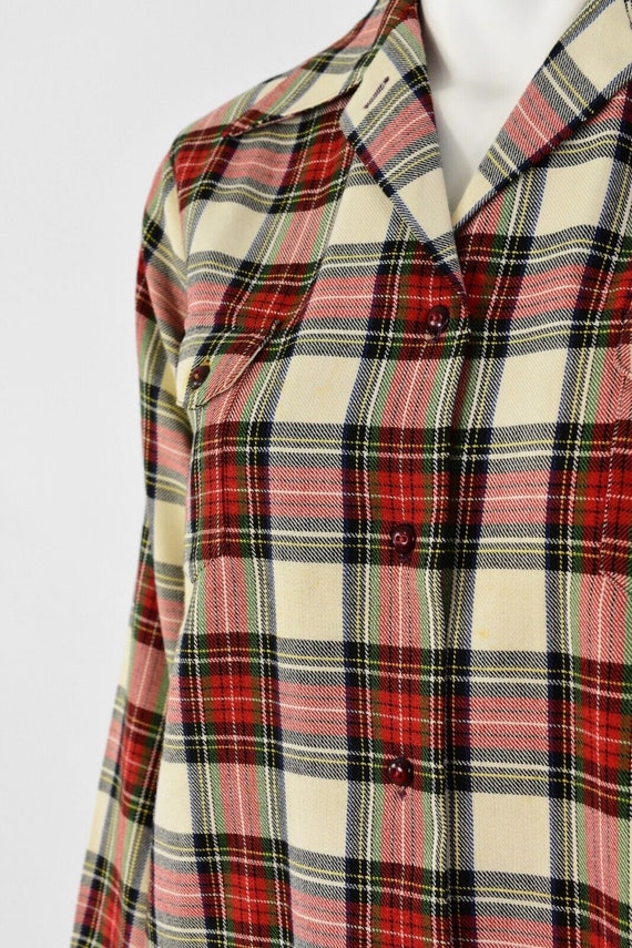 50's Vintage Levi's Wool Shirt Jacket Womens XS o… - image 2