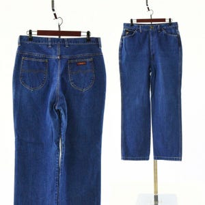 80s Vintage Womens Wrangler Jeans High Waist Fits Womens 14