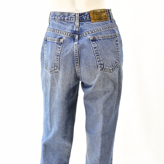 90s Vintage Jeans Dark Wash High Waist Tapered Le… - image 6