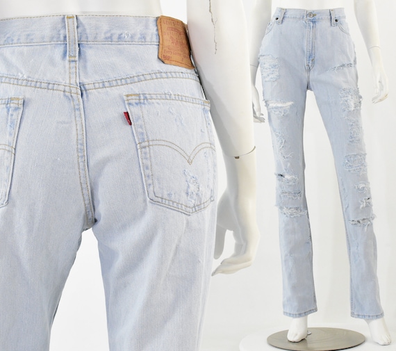 light wash levi high waisted jeans