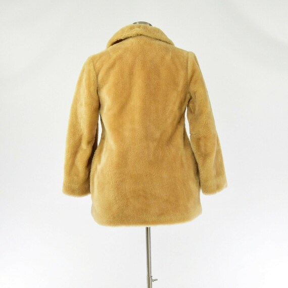 New 60s Vintage Womens 12 Camel Brown Teddy Bear … - image 4