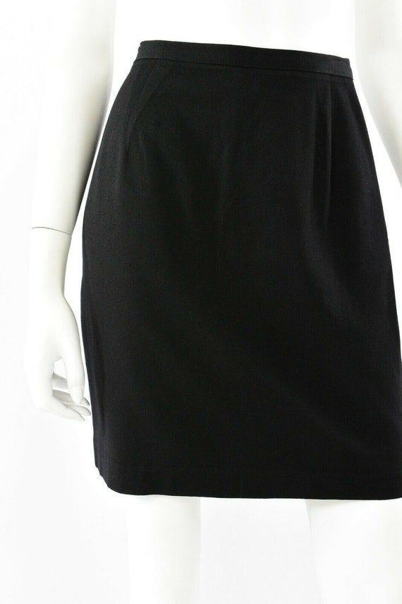 Hugo Buscati Collection Black Wool Pencil Skirt W… - image 2