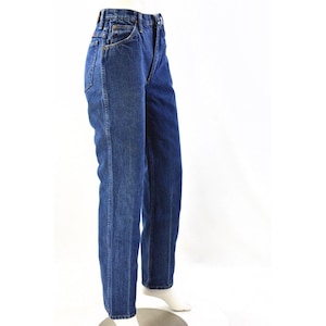 80s Vintage Wrangler Jeans Dark Wash High Waist Straight Leg Womens 6 image 4