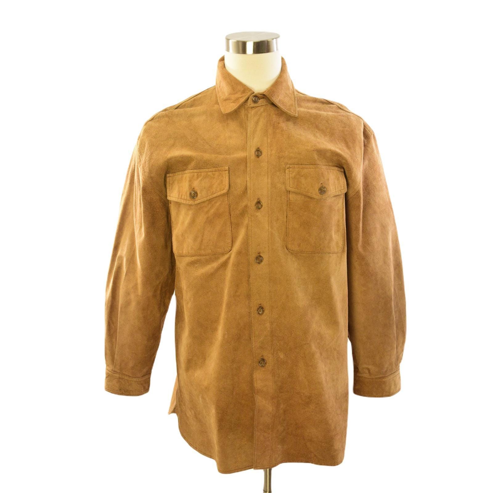 Camel Suede Shirt - Etsy
