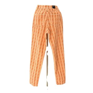 BDG Urban Outfitters Floral Corduroy Mom Jeans Womens 24 Boho Hippie Orange Mod image 3