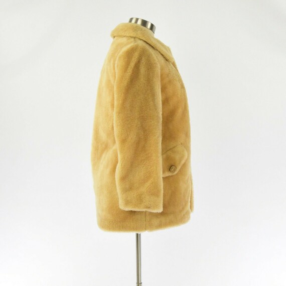 New 60s Vintage Womens 12 Camel Brown Teddy Bear … - image 3