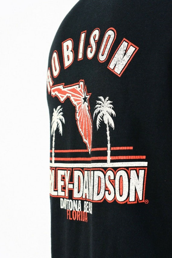 Mens 80s vintage harley davidson daytona beach gr… - image 7