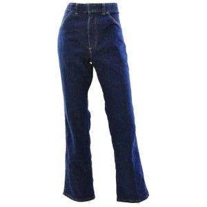 70s Vintage Flare Leg Wrangler Denim Jeans Womens 14 High Waist Rodeo Western image 1