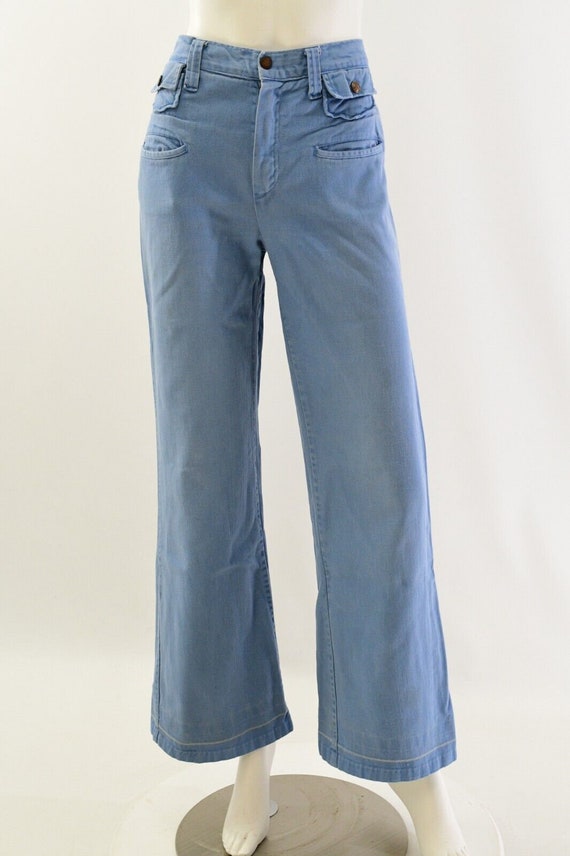 70s Vintage High Waist Flare Leg Jeans Womens 8 S… - image 3