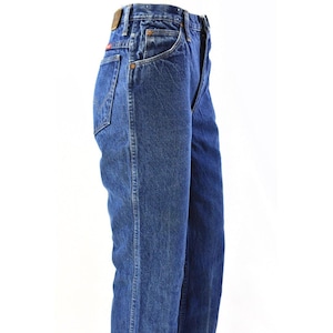 80s Vintage Wrangler Jeans Dark Wash High Waist Straight Leg Womens 6 image 5
