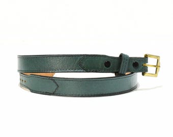 Italian Calfskin Leather Belt WCM New York Belt Womens Size  display picture 1