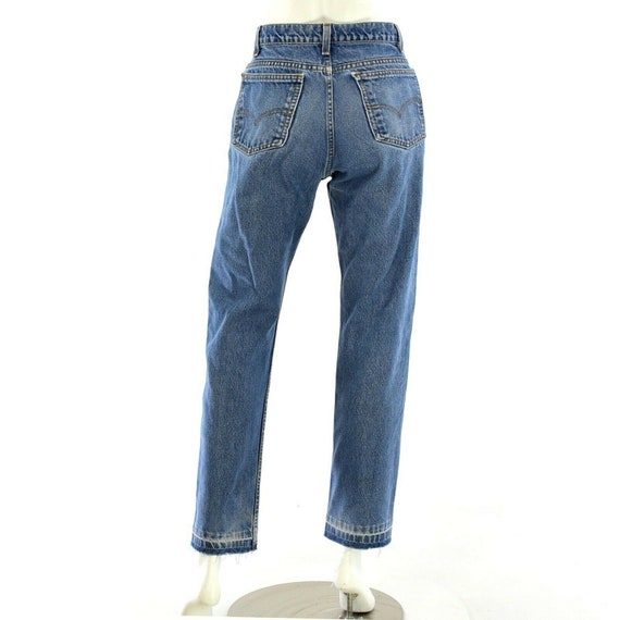 Womens Vintage High Waist Levis Jeans Tapered Leg… - image 7