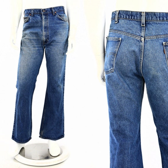 70s Vintage Mens Levis Flare Jeans 