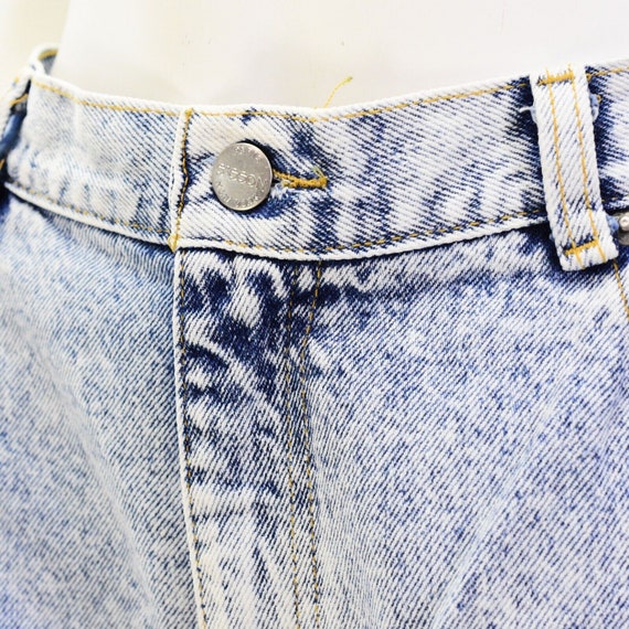 90s Vintage Light Acid Wash Tapered Leg Jeans Wom… - image 4