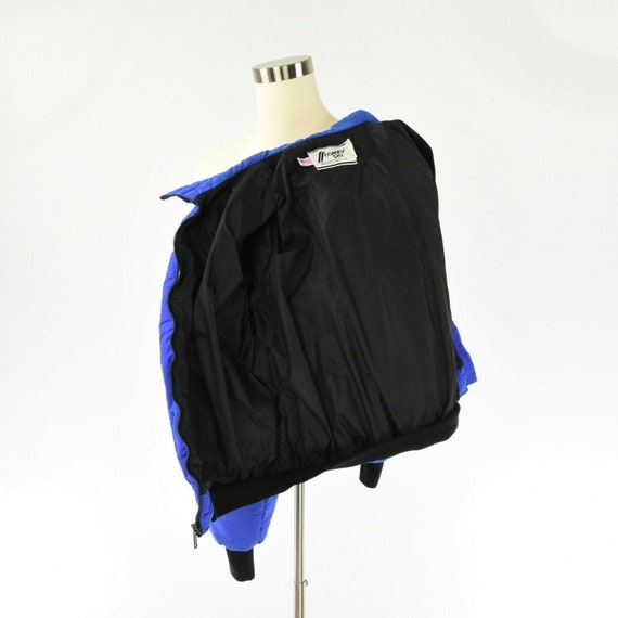80s Vintage Mens XL Quilted Comfy Ski Jacket Coba… - image 5