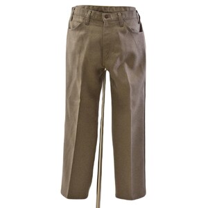 Mens Vintage Levi&#39;s Polyester Pants Taupe Brown Gold Tab Size 34x30
