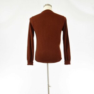 60s Vintage Mens S Royal Jeff Pull On Sweater Burnt Sienna image 3