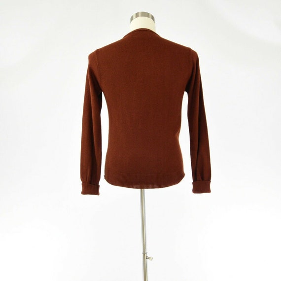 60s Vintage Mens S Royal Jeff Pull On Sweater Bur… - image 3