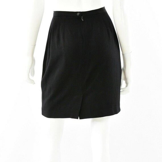 Hugo Buscati Collection Black Wool Pencil Skirt W… - image 4
