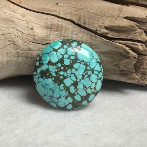 25mm Round Natural turquoise cabochon Beautiful matrix T182