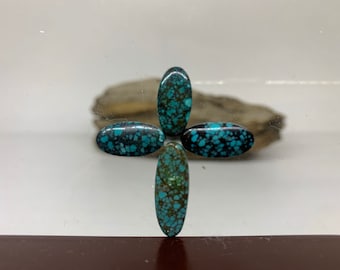 A gorgeous turquoise cabochon lot for sale. Amazing polish and color Price for 4pcs GBS010B