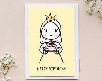 Islamic Birthday Card-Islamic Greeting card with envelope-Islamic Friend's Birthday card-Muslim birthday card-Islamic Card-Islamic gifts