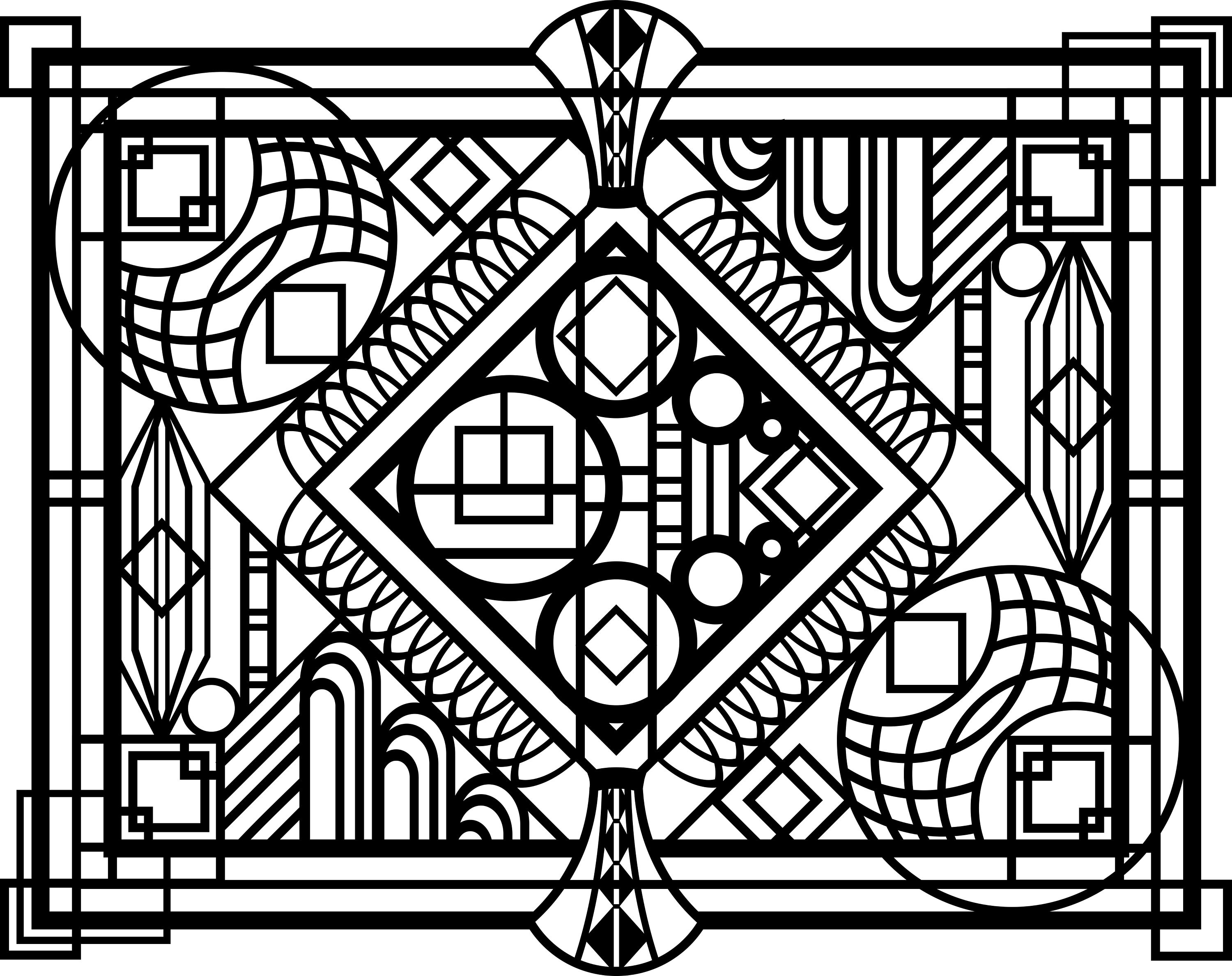 Art Deco Placemat Laser cutting File Etsy