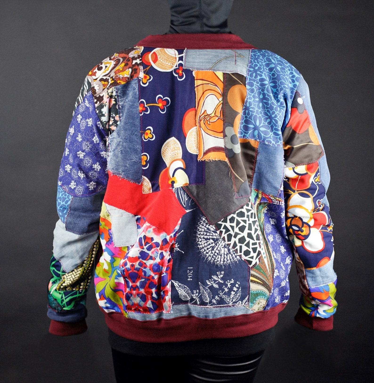 Quilt Jacket Zero waste Recycled free shippingVintage Etsy