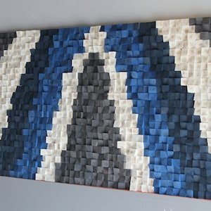 Rocky Mountains - Abstract wood art, Wood wall Art, Reclaimed Woodburning Wood wall Art, Wood mosaic, Wood wall art ,Wood wall sculpture