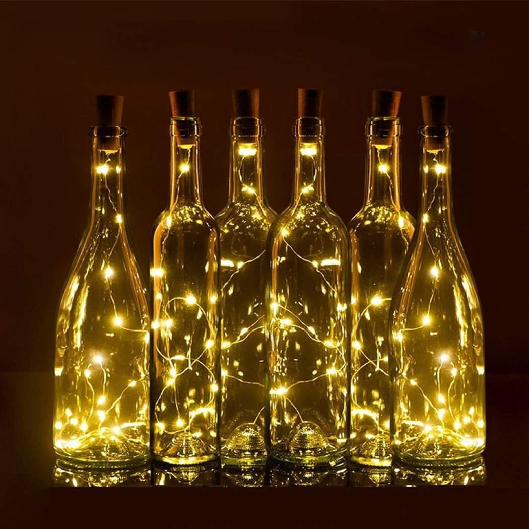 LED Wine Cork Bottle Wire copper Lights Fairy String Wedding Party Decoration UK 