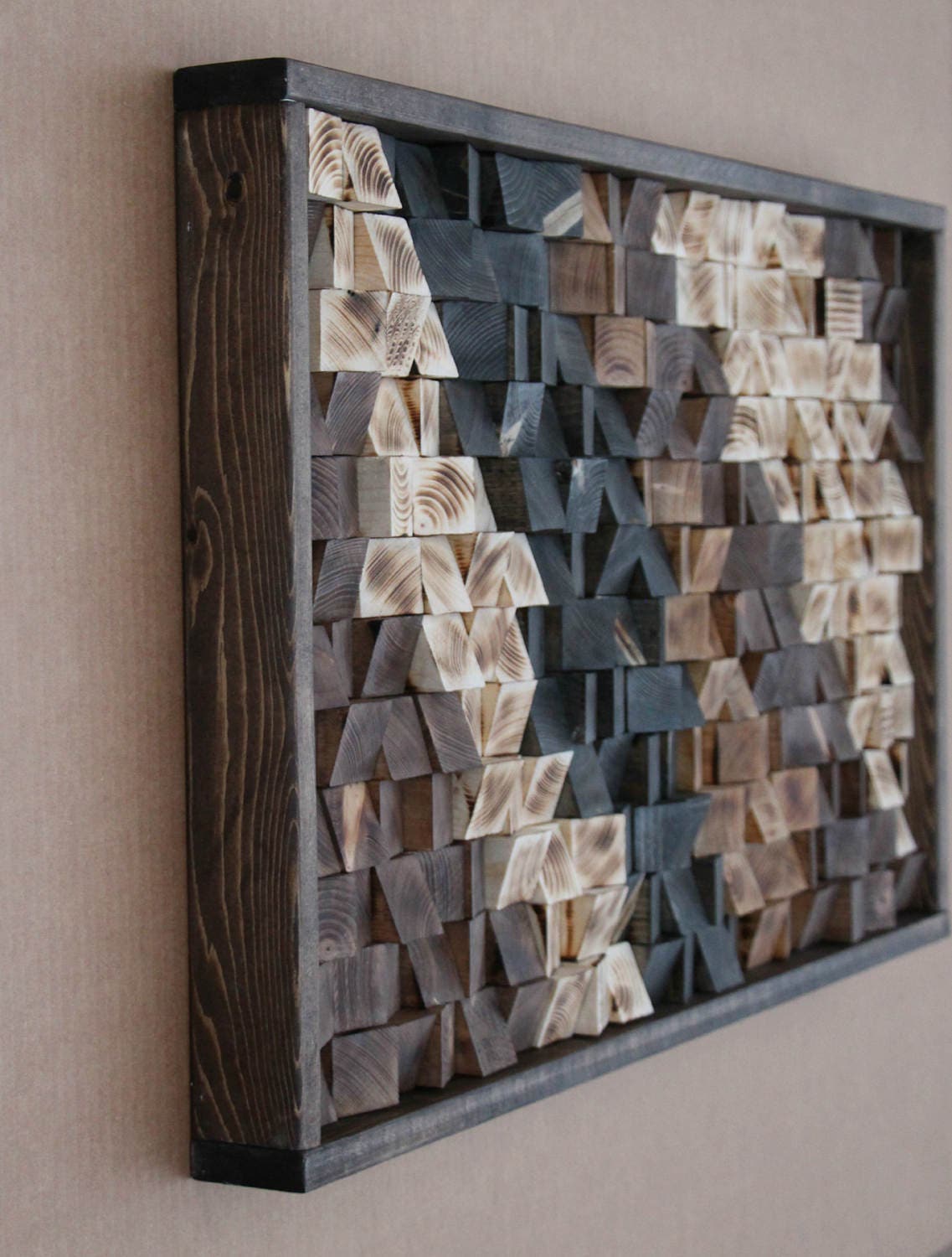 Large Reclaimed Wood Wall Art Wood Wall Decor Headboard Etsy Canada