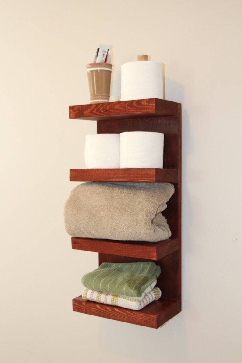 bathroom towel organizer