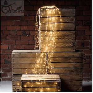 Luces de hadas extra largas, 100 a 300 ft Fairy Wire, 300 a 900 LEDs, 110V Plug-in