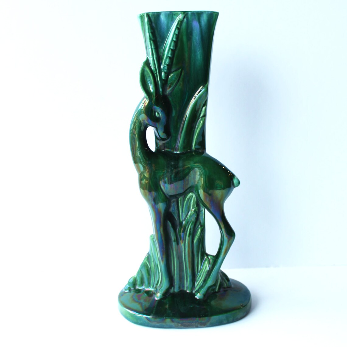 Pair of Royal Haeger Gazelle Deer Vases Art Deco Deer Vase Etsy