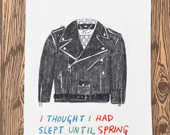 I Thought I Had Slept Until Spring - original drawing