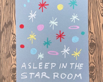 Asleep In The Star Room - original drawing