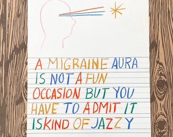 Migraine Aura - original drawing