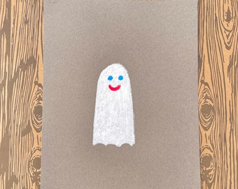 One Happy Ghost - original drawing