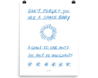 Space Baby - art print