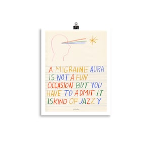 Jazzy Migraine Aura - art print