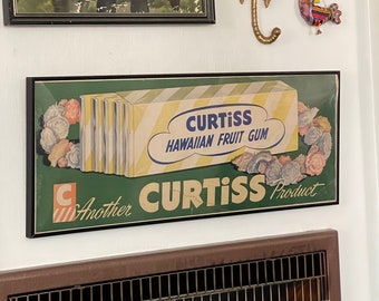 Vintage Curtiss Hawaiian Fruit Gum Advertisement