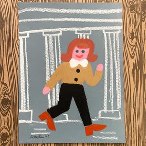 Travel Girl - original drawing
