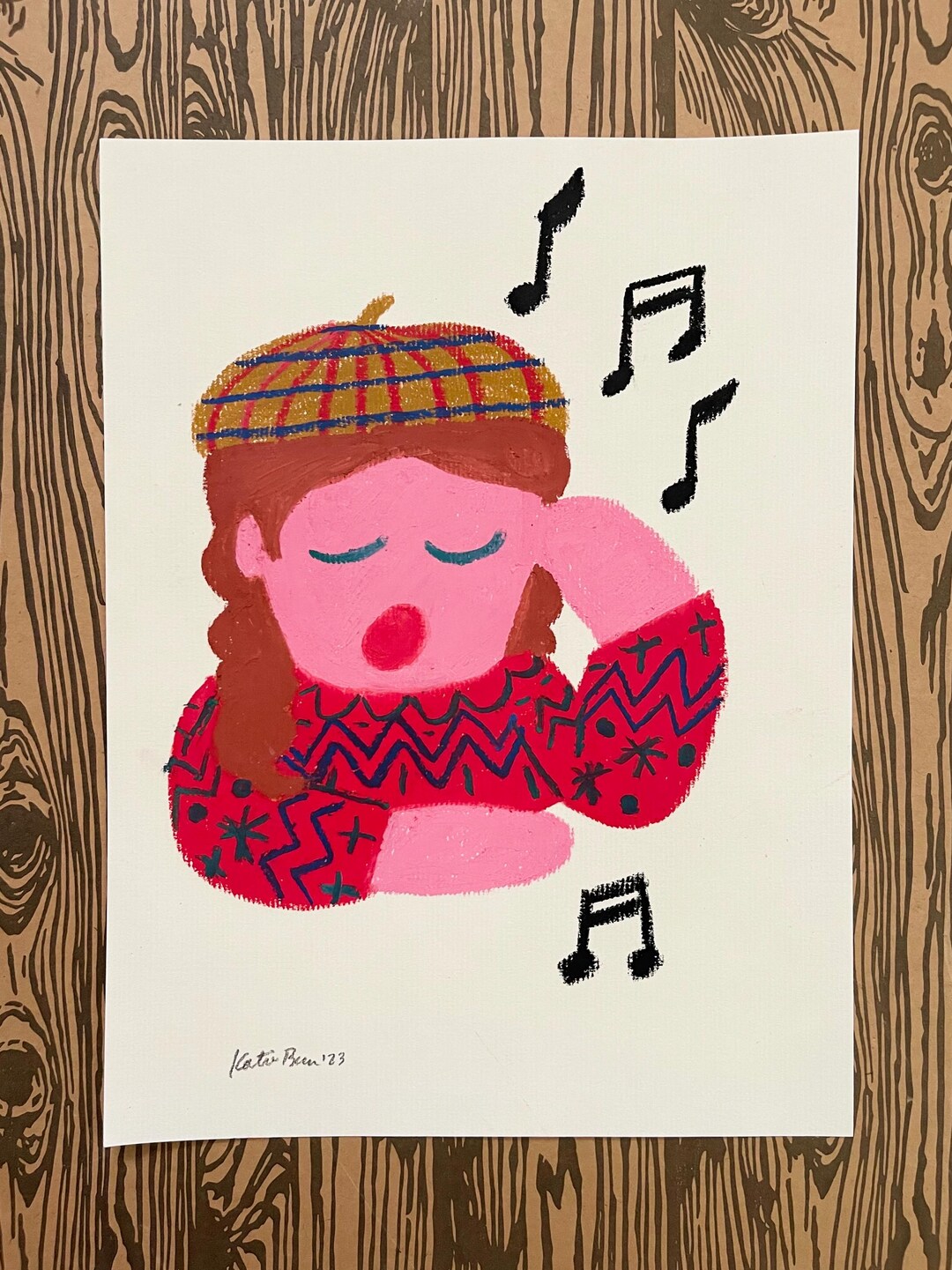 They Sing - Original Drawing - Etsy